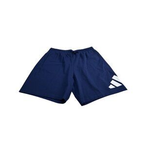 Adidas Mens XLT Navy Blue Athletic Shorts W/ White Logo 7" Inseam Regular Fit Mu